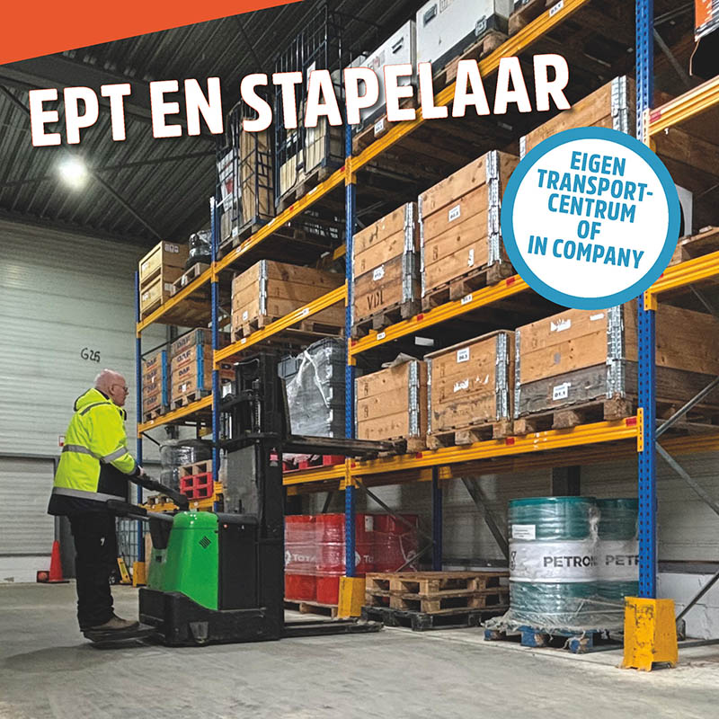 Met een ept en stapelaar opleiding behaal je je ept en stapelaarcertificaat.