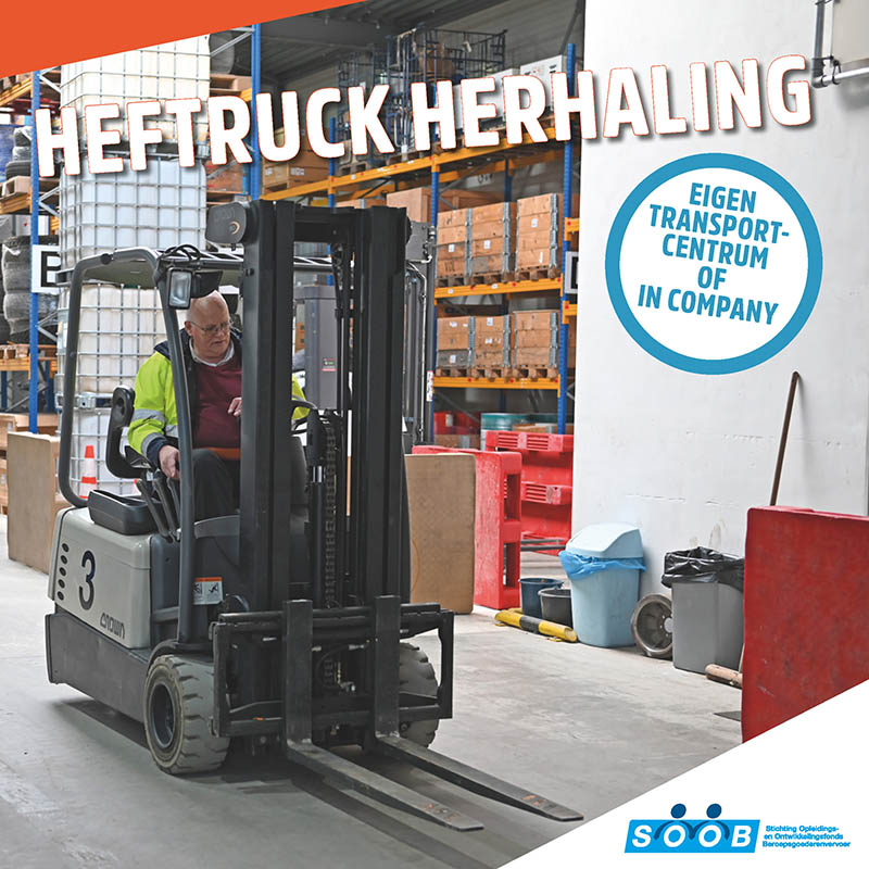 Met een heftruck herhaling opleiding verleng je je heftruckcertificaat.