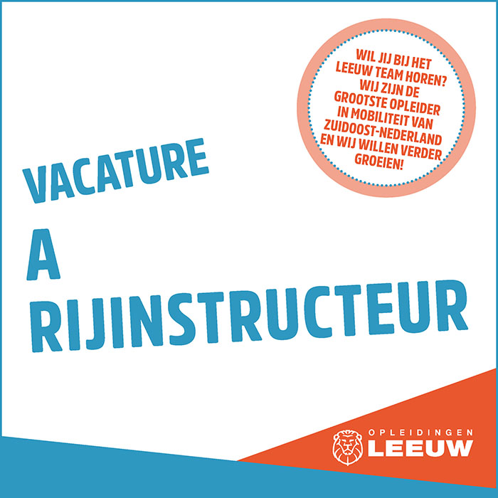 vacature instructeur a-rijbewijs