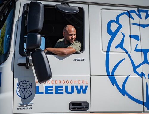 je eerste vrachtwagenrijles